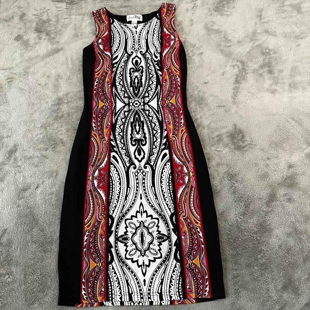 Joseph Ribkoff Midi Sheath Dress Women's size US 4 Sleeveless Career